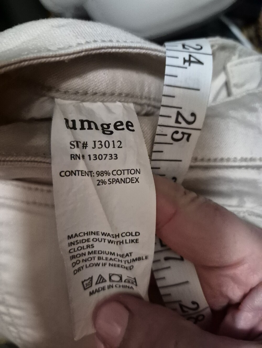Umgee Slim Stretch Chinos - Picture 10 of 10